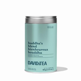 DAVIDsTEA Buddha's Blend White Tea, medium caffeine, loose leaf tea