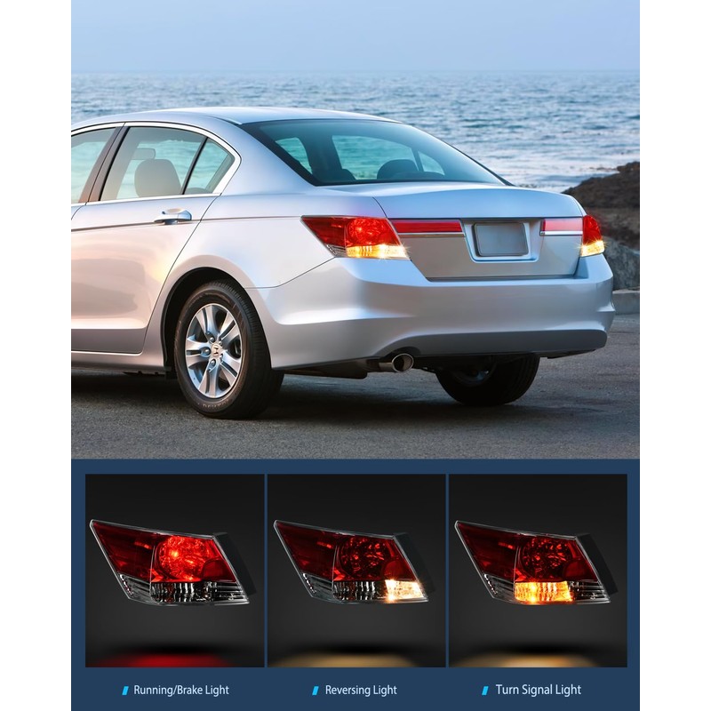 Nilight Taillight Assembly Compatible with 2008 2009 2010 2011 2012
