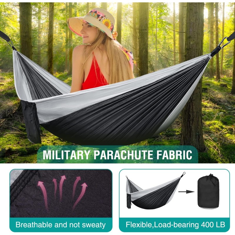 Hammock Camping Portable Single Hammocks for Outdoor Hiking Travel Backpacking