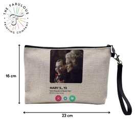 Canvas Bag - Mary Shaw Ventriloquist Movie Horror Meeting Love - Linen Look Cosmetic Bag - Toiletry Bag - 23.5 x 15 cm, Mary Sha, 23.5 x 15 cm, Cosmetic Bag, Mary Sha, Cosmetic bag