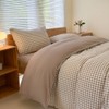 NSNLGSGC Double Duvet Cover Set, Plaid Duvet Cover Double Bed