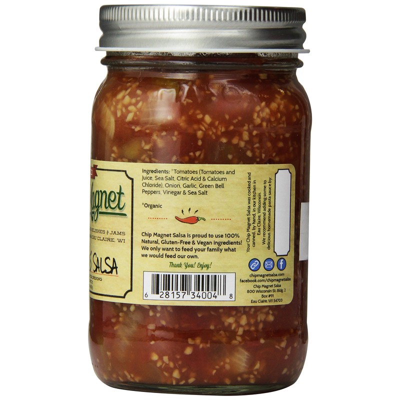 Chip Magnet Garlicious Salsa, Mild, 16 Ounce