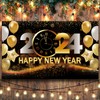 Happy New Year Decorations 2024, Large New Year Background Banner,
