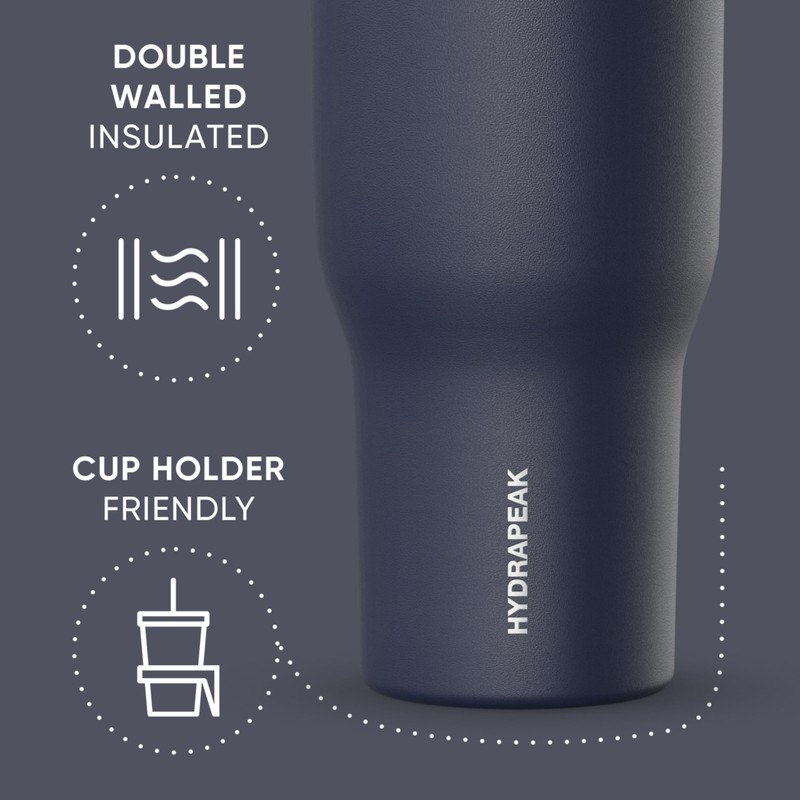 Hydrapeak Nomad 40 oz Tumbler with Handle and Straw Lid,