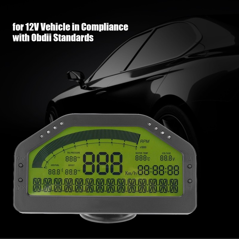 SINCOTECH 9000RPM Race Display OBD2 Bluetooth Dashboard LCD Gauge Meter