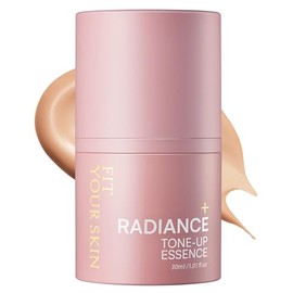 Radiance Tone-Up Essence - Humectante Con Color Coreano - Tono De Piel Uniforme, Cobertura Natural, Ligero - Base De Maquillaje Beige Rosada - Piel...