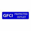 120 Pcs GFCI Protected Outlet Receptacle Plates Label Sticker 0.27×0.95