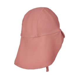 Sterntaler Peaked Cap Neck Plain - Baby and Children's Hat with Neck Protection - UV Protection 50+ Swimming Hat - Headgear Swimming Pool and Beach - Girls' Swimwear, rosewood, 49