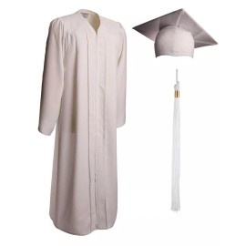 GraduationSource Adult Matte Graduation Ceremony Unisex Gown, Cap Tassel Set  2023 Fits 6'-6'2"