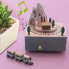 Giilayky Wooden Musical Box Featuring Mountain Tunnel With Small Moving