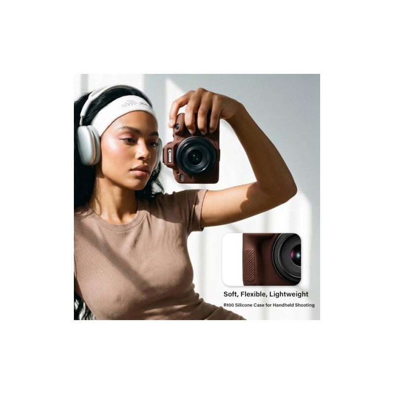 Funda protectora para cámara Canon EOS R100, de silicona suave