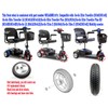 Mobility scooter replacement wheel,8"x2" (200x50) Flat-Free Front Wheel Tri-Spoke Rim