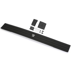 HaoTang New Center Flexible Flex Step Tailgate Cap Mad Molding Trim w/Release Button Compatible for Ford F-150 2015-2019 (Will NOT FIT Super Duty)