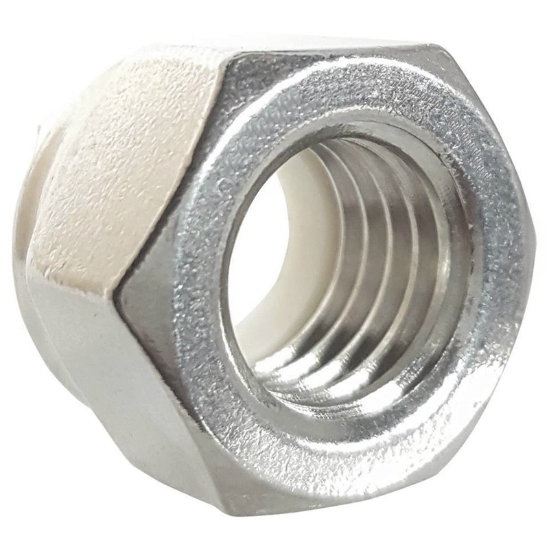 25 Qty 3/8-16 Stainless Steel Nylon Insert Hex Lock Nuts