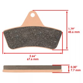 Caltric Brake Pads for Arctic Cat 500 2X4 4X4 Front Rear Brakes 1998-2004