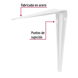 Fiero ME-10B, Ménsulas de acero blanca 8 x 10"