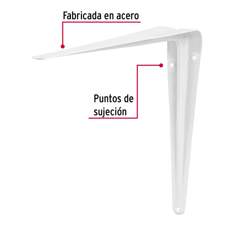 Fiero ME-10B, Ménsulas de acero blanca 8 x 10"