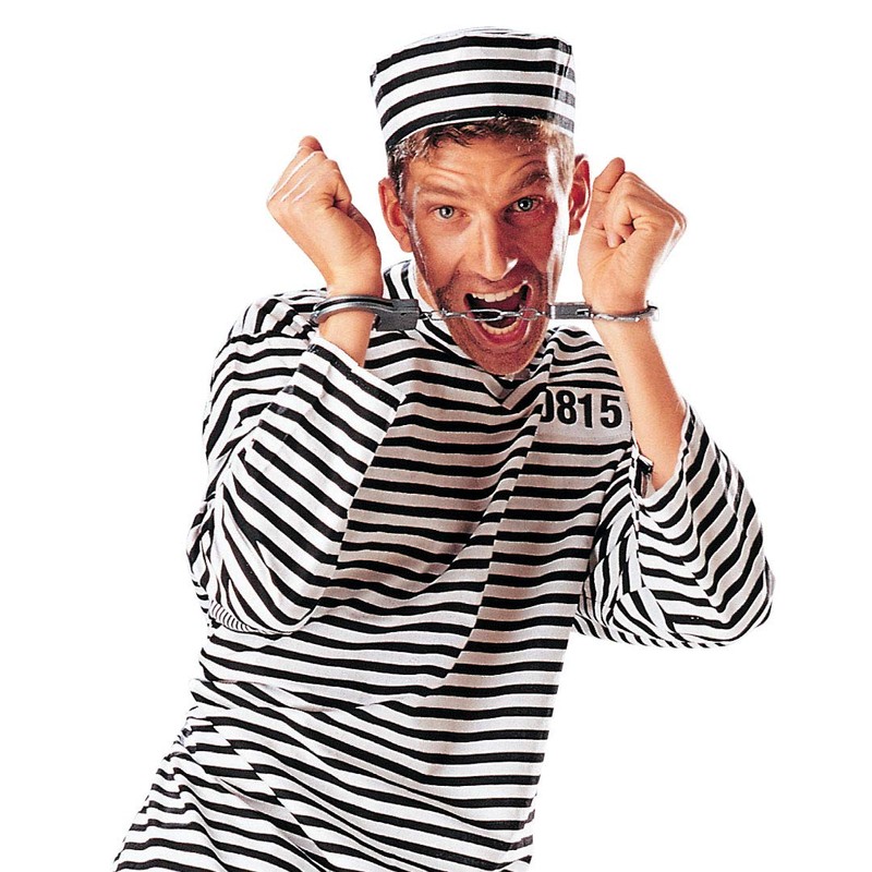 KarnevalsTeufel Metal Handcuffs in Silver with Key Police Prisoner Sheriff