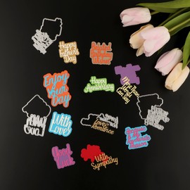 Palabras troqueladas para hacer tarjetas de deseos más cálidos, es hora de celebrar, muchos revueltos felices, deseos de quistmas, hacer un deseo, mejores amigos, abrazos y besos, palabras, alfabetos, troqueles de corte de metal para manualidades de pape