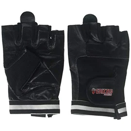 Grizzly Fitness Grizzly Paw Leather Training Gloves for Men and Women | Sold in Pairs, Large