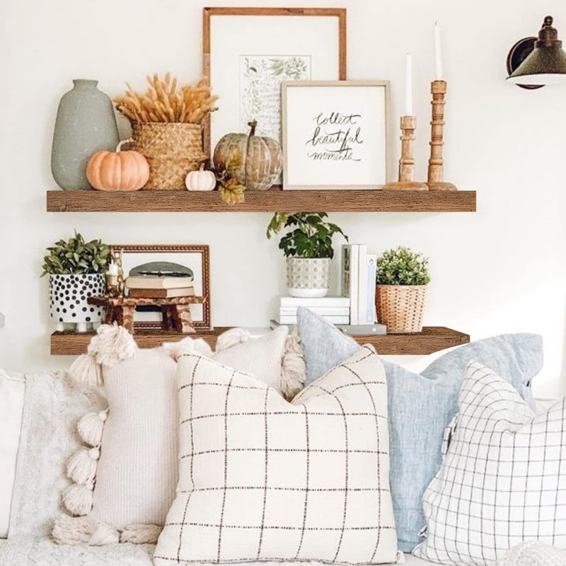 QEEIG Floating Shelves for Wall 35.4" Long - Wall Mounted