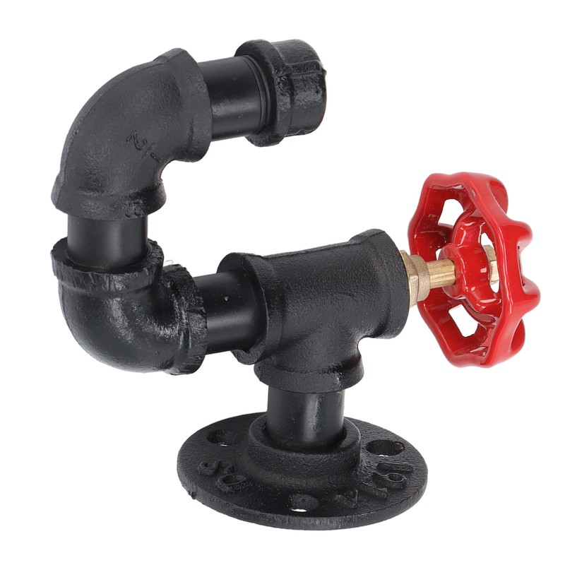 Industrial Pipe Coat Hook Rack Heavy Duty Rustic Hat Robe