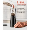Electric Salt and Pepper Grinder Set with Storage Base, Stainless