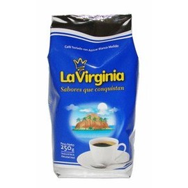 La Virginia Cafe Tostado con Azucar Blanco Molido 250grs 3 Pack