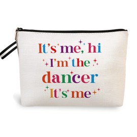 jepuyaya Dance Makeup Bag Gift, Dance Coach Dance Teacher Gift, Dancer Lovers Gift, Dance Cosmetic Bag for Women, Zipper Pouch Birthday Christmas Gifts, It's Me, Hi I'm The Dancer6JM261