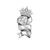 kobench Cool Temporary Tattoos,Diamond With Crown - K12 Design,Waterproof,Easy-to-Apply,Long Lasting