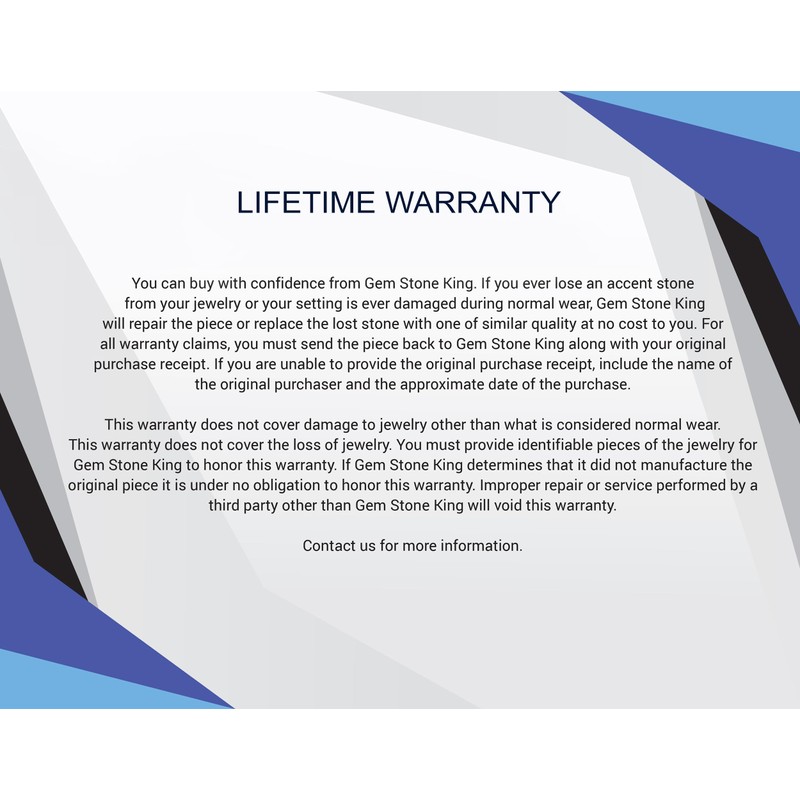 Gem Stone King Men's 925 Sterling Silver and 10K Yellow