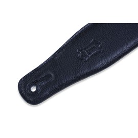 Levy's Leathers 2.5" Extra-Long and Padded Garment Leather Guitar Strap; Adjustable 37" - 63"| Black (M26GF-XL-BLK)