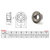 M5 Flange Nuts Stainless Steel 304 Nuts with Flange Pack