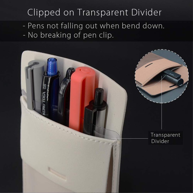 Pocket Protector, Leather Pen Pouch Holder Organizer, for Shirts Lab