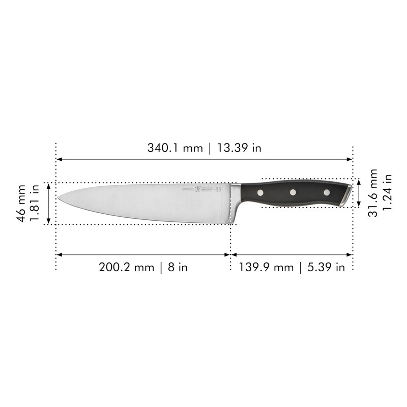Henckels Forged Accent 8-inch Chef's Knife, Black