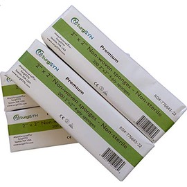 SurgiSYN 2 x 2 Non-Woven Gauze Pads/Sponges, Non-sterile (4 Packs/Box)