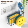 MURLONG Sponge Holder Smiley Face,Sink Caddy for Kitchen Sink,Sponge Holder