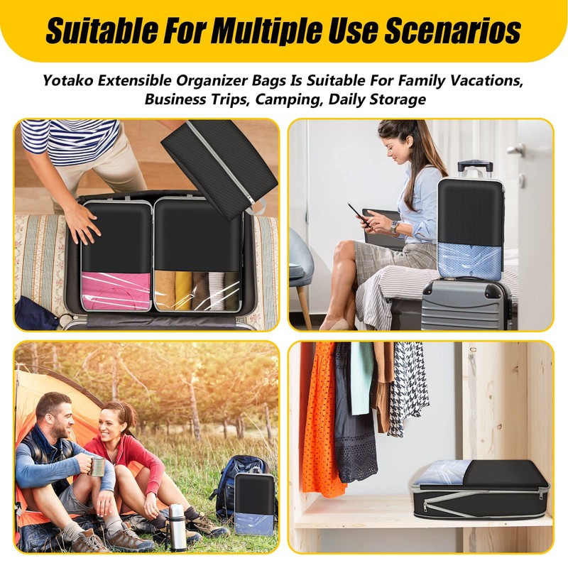 Yotako Suitcase Organiser Compression, Compression Packing Cubes Compression Packing Cube