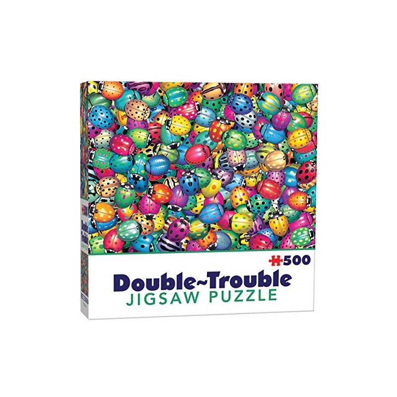 Cheatwell Games 500 Piece Double-Trouble Jigsaw Puzzle Beetlemania