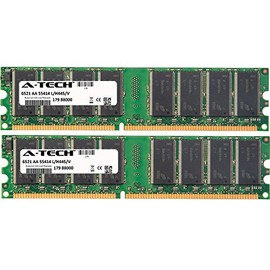 2GB KIT 2x 1GB Gateway E Desktop E-2000 E-2100 E-2100C E-2300 E-2300 (4 DIMM Slots) E-2300A E-2300B E-2300SB E-4000 E-4100 CTO E-4100 Deluxe E-4100 Pro E-4100 DIMM DDR NON-ECC PC2700 333MHz RAM Memory