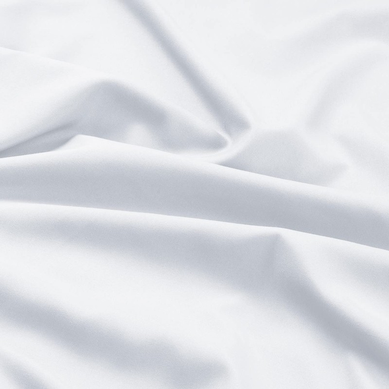 Imperial Rooms Single Duvet Cover Set Brushed Microfiber Plain White