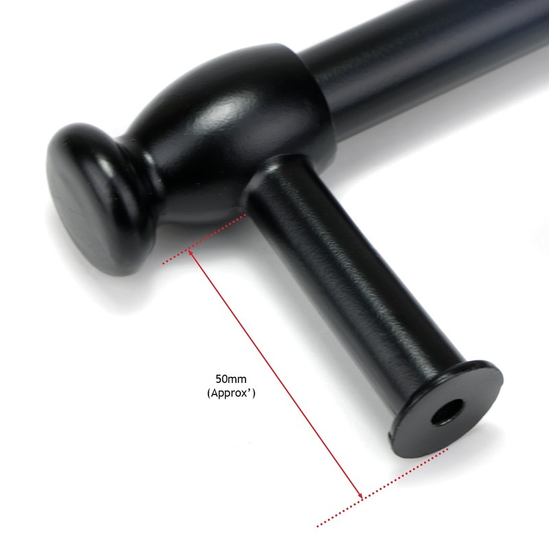 Spares2go 'Cut to Size' Steel Towel Rail/Door Handle for CDA