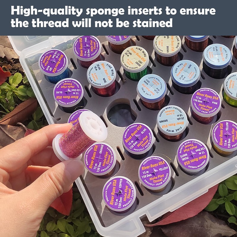 Aventik Fly Tyers Spool/Stash Box: Essential Gear for Anglers Compact