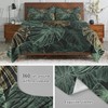 WeCozy King Size Bed Sheet Sets with Pillowcases, Green Tropical