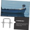 ULTECHNOVO 4pcs Heavy Duty Stainless Steel U-Bolts for Boat Trailers