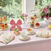 Aimto Pink Napkin Holder for Table - Decorative Bow Design