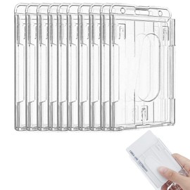 Pack of 10 hard plastic ID covers, card sleeves, card sleeves, card case, hard plastic, ID holder, ID and card sleeves, card sleeves, for ID cards, credit cards