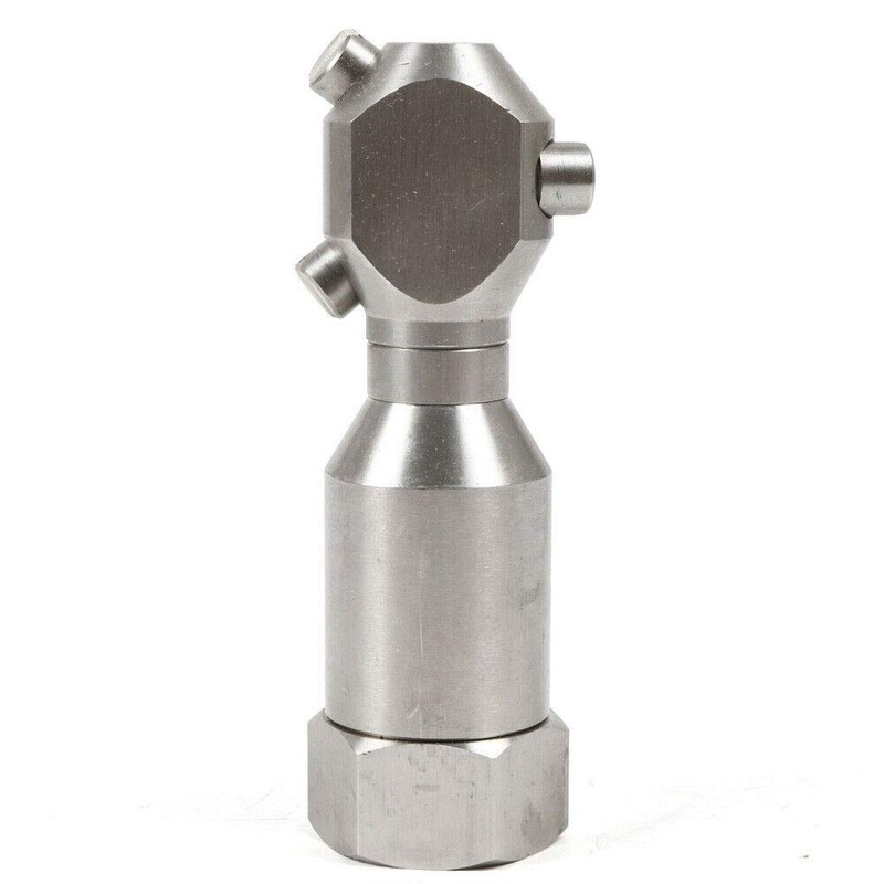 CNCEST 1/2" 360° Continuous Rotary Cleaning Nozzle Stainless 304 Tank