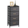 Segawe Fabric Storage Tower with 4 Drawers Tall Chest of