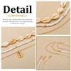 Jovono Boho Shell Pendant Necklace Multilayer Shell Pendant Necklace Beach